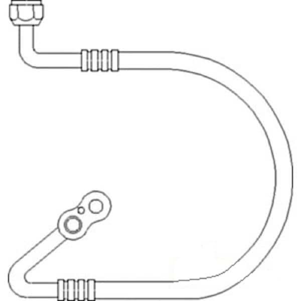 Aftermarket Compressor to Condenser Hose Line AL111813 Zoro